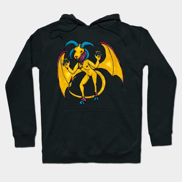 Pansexual Jersey Devil Hoodie by jazmynmoon